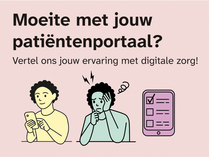 Moeite met jouw patiëntenportaal?
